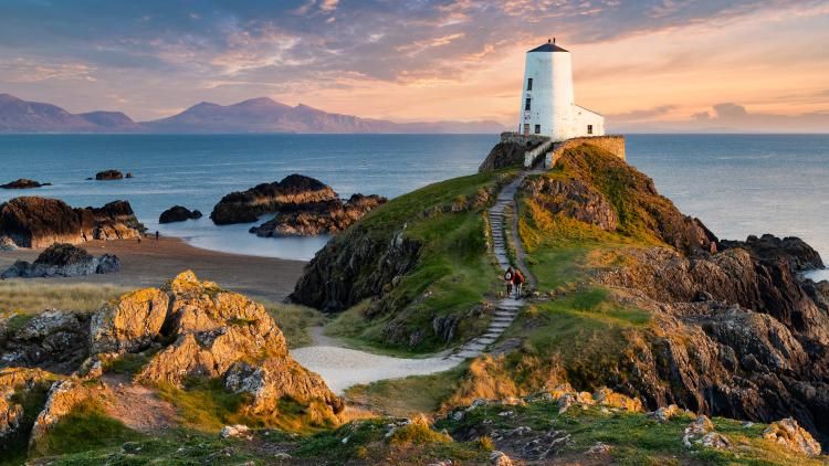 Llanddwyn (Tŵr Mawr, meaning "great tower" in Welsh) lighthouse on Anglesey, Wales By U-JINN Photography